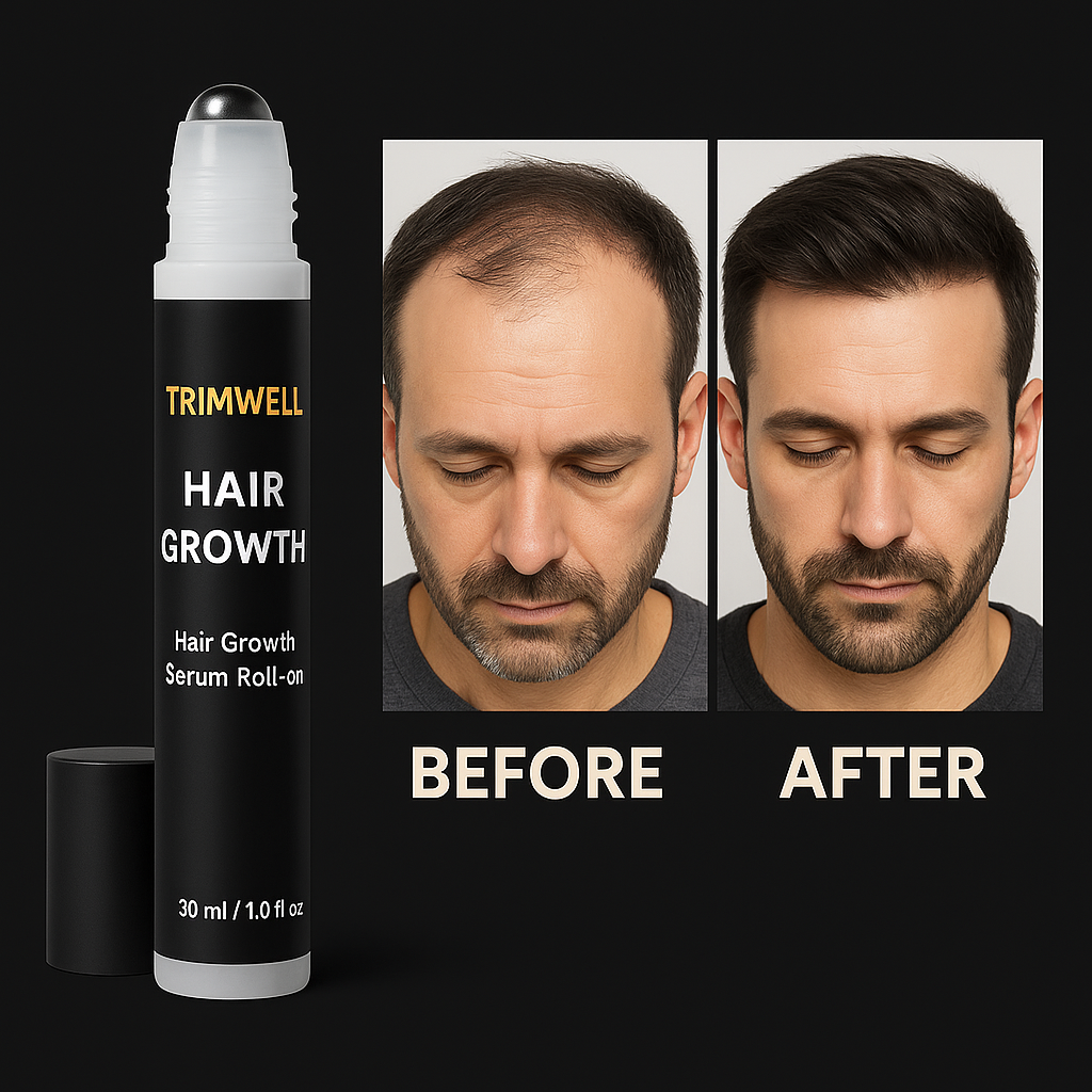 Trimwell Rosemary Hair Growth Serum with Rollerball Applicator