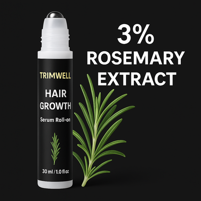 Trimwell Rosemary Hair Growth Serum with Rollerball Applicator